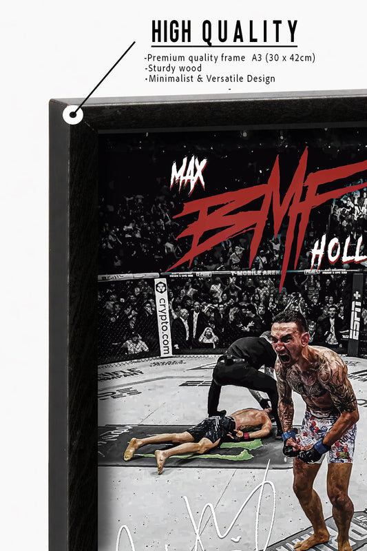 Max Holloway' BMF MMA Poster Framed