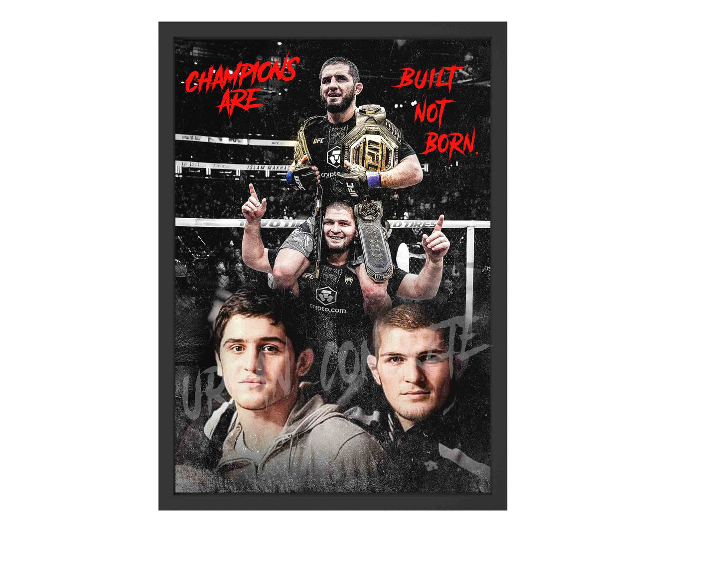 Islam & Khabib Nurmagomedov' MMA Poster Framed