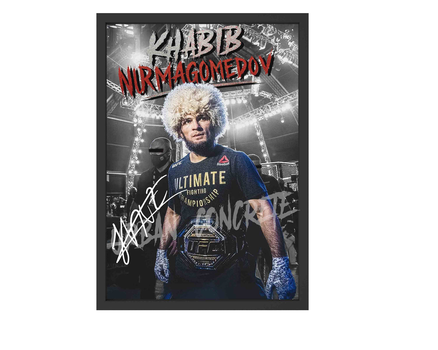 Khabib Nurmagomedov' MMA Poster Framed