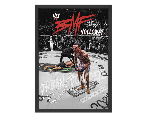 Max Holloway' BMF MMA Poster Framed