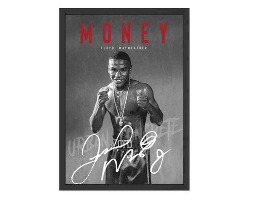 Floyd "Money" Mayweather Boxing Poster Framed