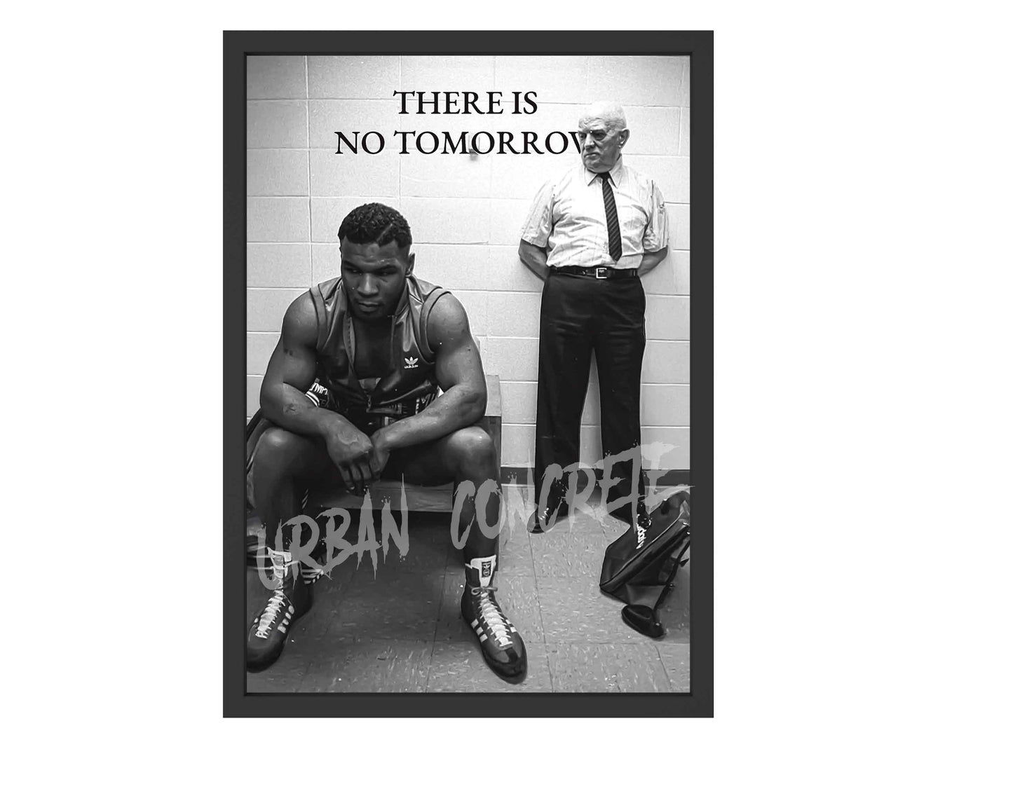Mike Tyson "There is no tomorrow" Boxing Poster Framed A3 (30 x 42cm)