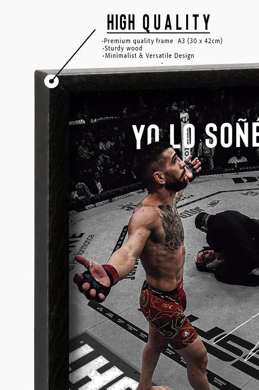 Ilia Topuria "Yo lo soñé" Poster Framed